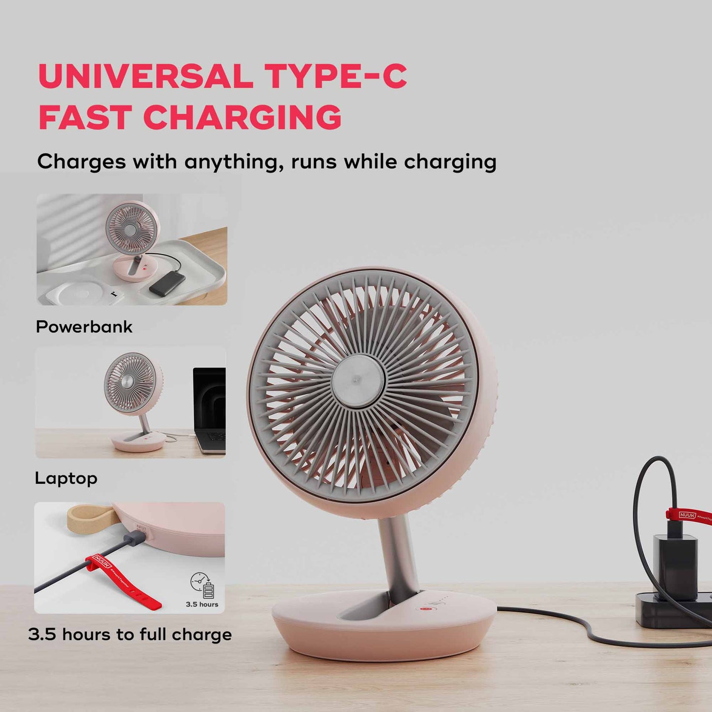FOLDABLE FAN | All Day Wireless™ Rechargeable