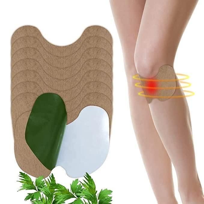 Knee Relief Heat Patches: 36 Count Natural Herbal Relieving Plaster for Long Lasting Muscle and Joint Relief - Mugwort Arthritis Hot Patches Kit with Bone-on-Bone Support