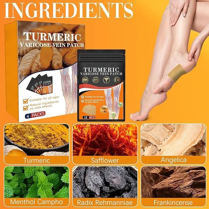Instant Relief Varicose Vein Turmeric V Patch ( 10 psc )